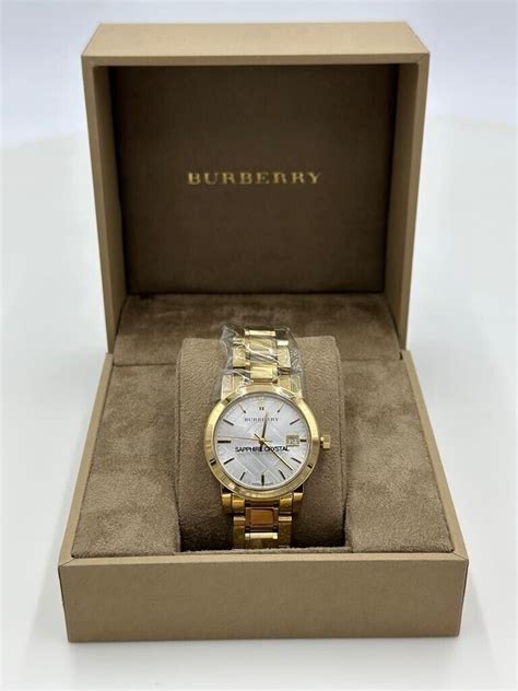 Burberry White Dial Gold